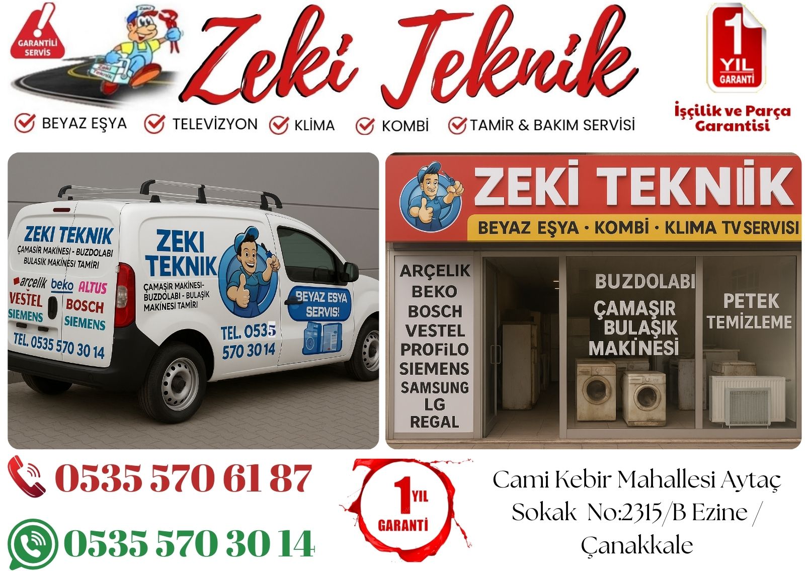 Ezine Kombi Servisi